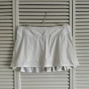 Lululemon Run: Pace Setter Skirt (Regular) White size 8 rare